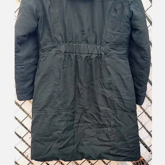 THE NORTH FACE Arctic Parka Goose Down Long Olive Green Puffer Coat Hood Women S - Picture 14 of 16